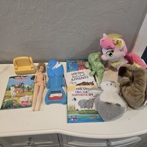 Bundle Books Barbie Disney Plushies Etc